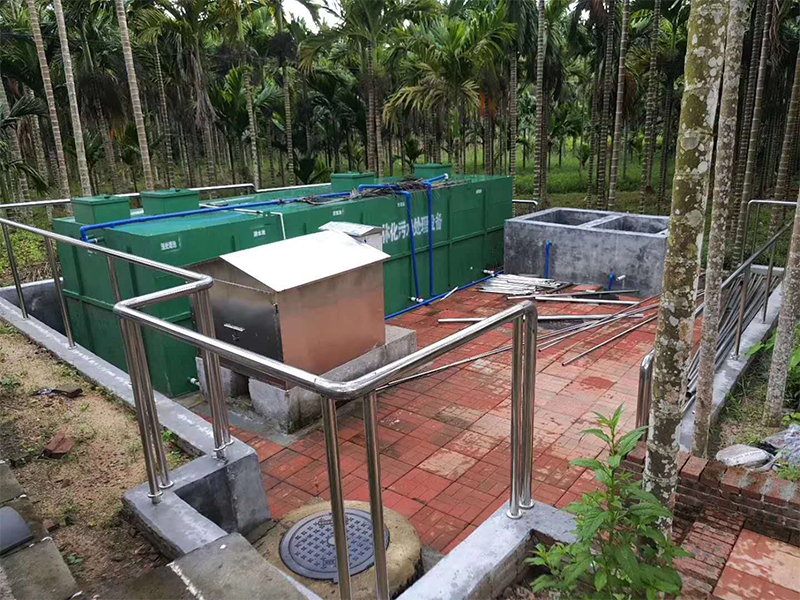 海南省文昌市椰子制品廠污水處理安裝現場